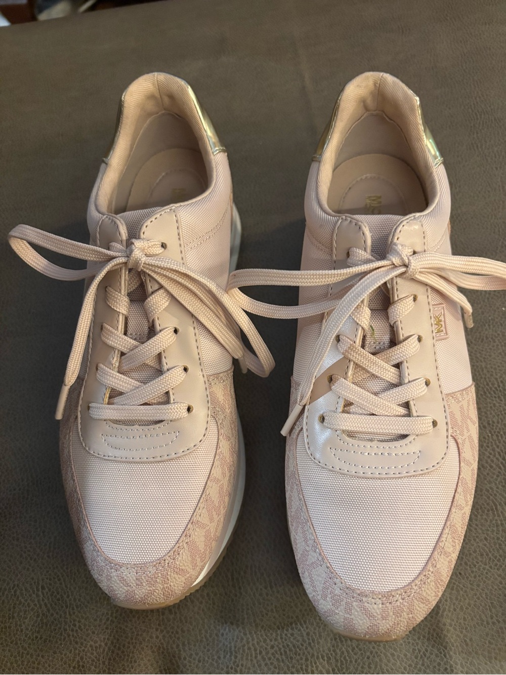 Michael Kors Blush Pink Lace-Up Women's Sneakers